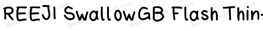 REEJI SwallowGB Flash Thin字体转换